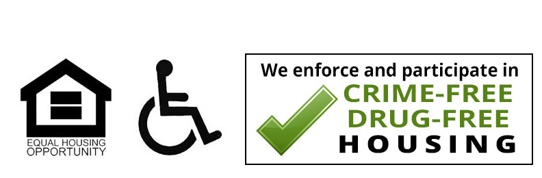 Equal Housing Opportunity and Wheelchair Accessible symbols